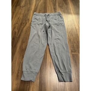Barefoot Dreams Sweatpants Womens Medium Gray Brushed Jersey Cotton Joggers